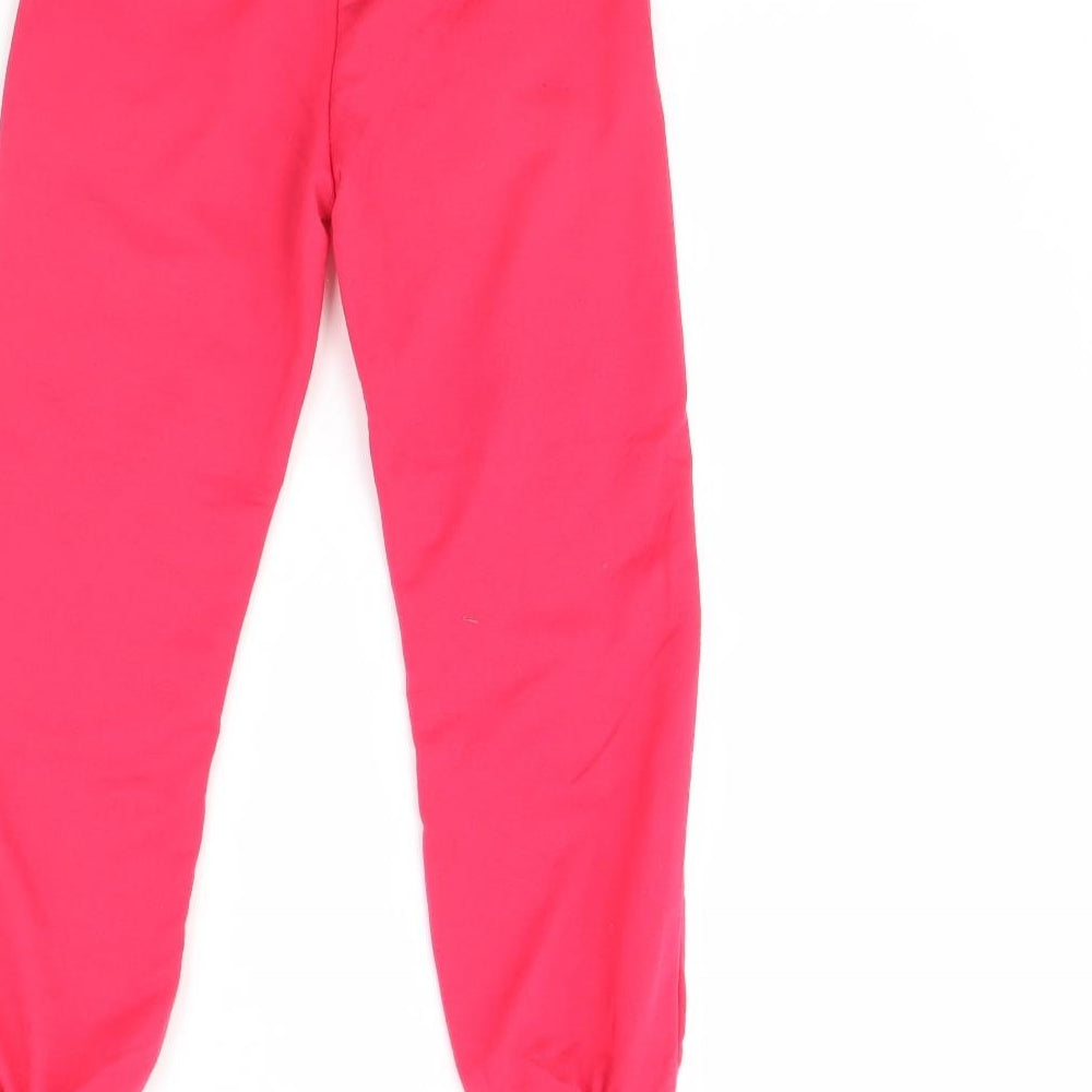 Active Wear Girls Pink   Jogger Trousers Size 7 Years