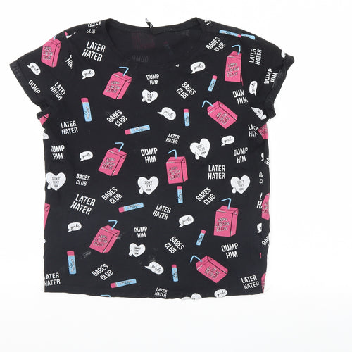 Sinsay Womens Black   Basic T-Shirt Size S