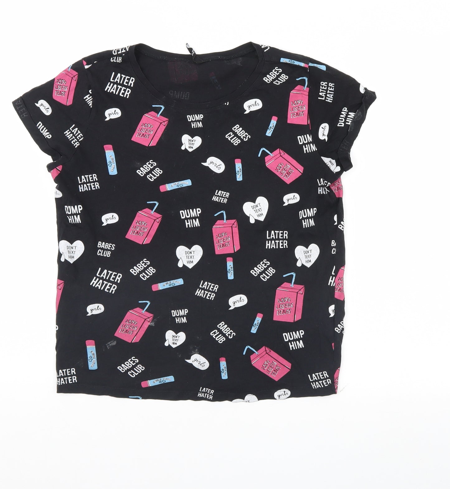Sinsay Womens Black   Basic T-Shirt Size S