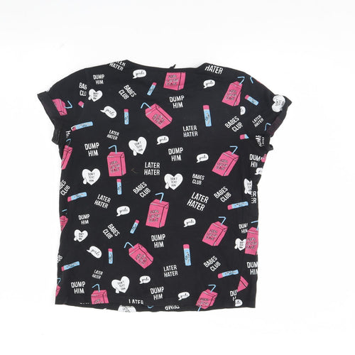 Sinsay Womens Black   Basic T-Shirt Size S