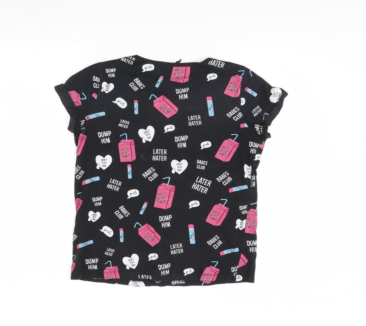 Sinsay Womens Black   Basic T-Shirt Size S