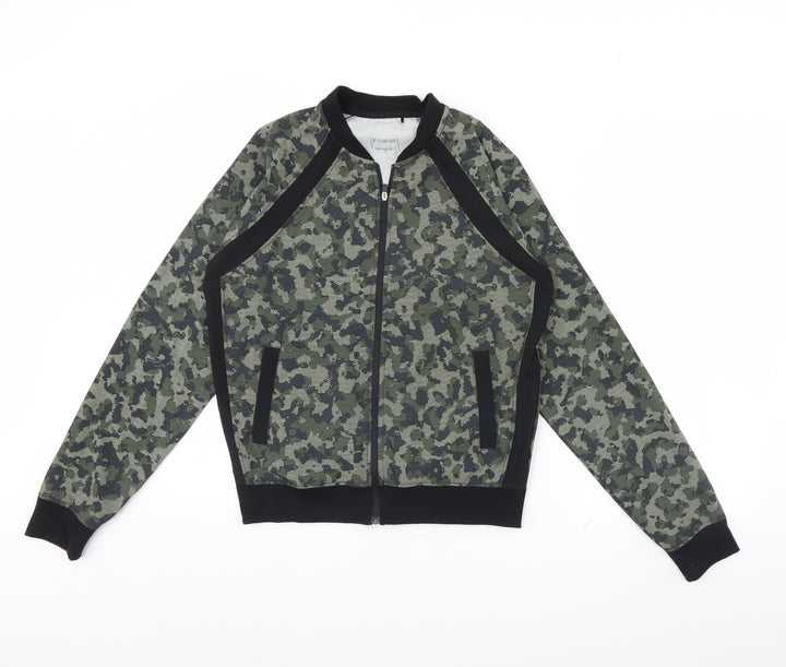 Atmosphere Womens Green Camouflage Jacket Size 10