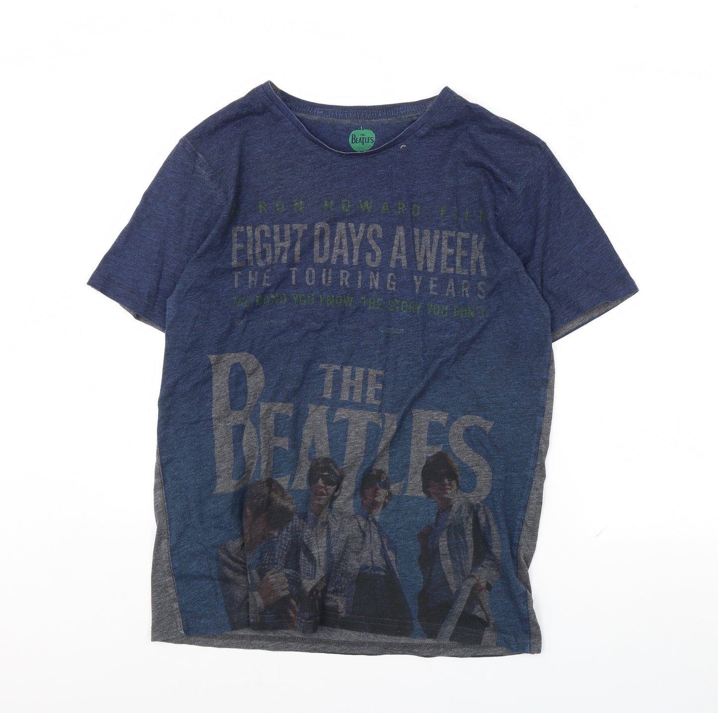 The Beatles Mens Blue    T-Shirt Size L  - The beatles
