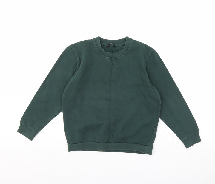 George Boys Green Pullover Jumper Size 9 Years