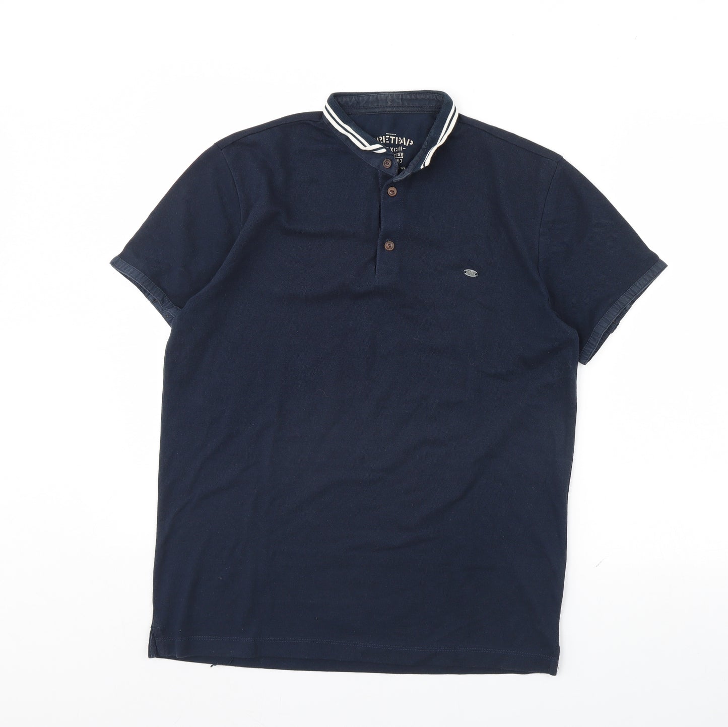 Firetrap Mens Blue    Polo Size L