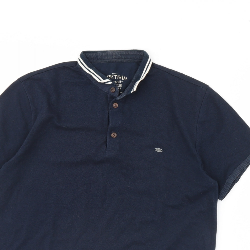 Firetrap Mens Blue    Polo Size L