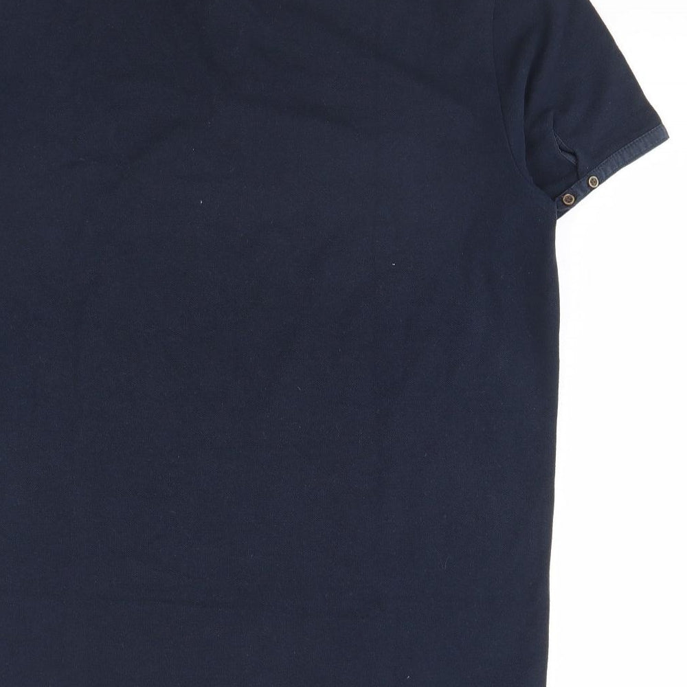 Firetrap Mens Blue    Polo Size L