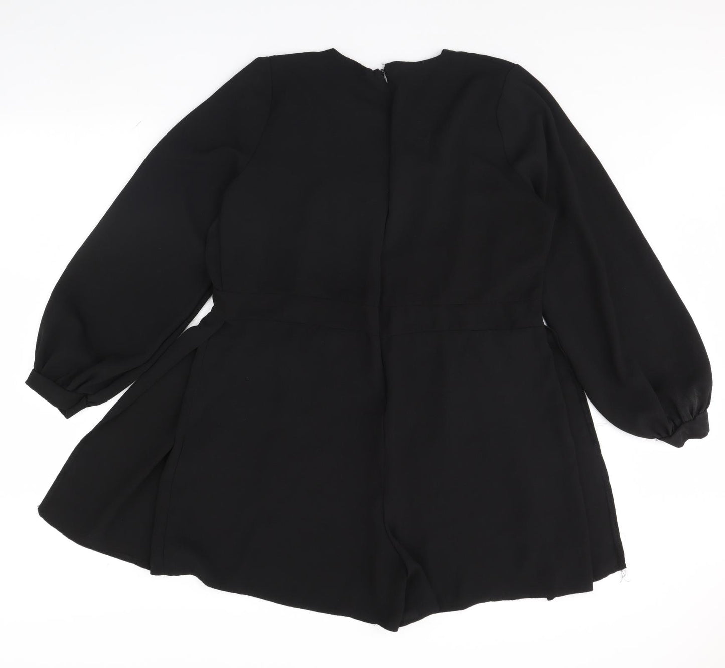 Boohoo Womens Black   Playsuit One-Piece Size 20