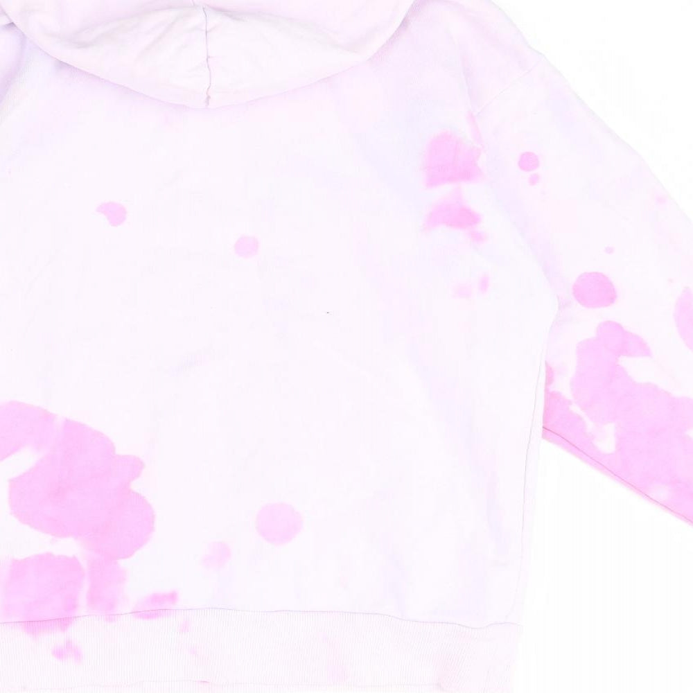 COLLUSION Womens Pink   Pullover Hoodie Size XS