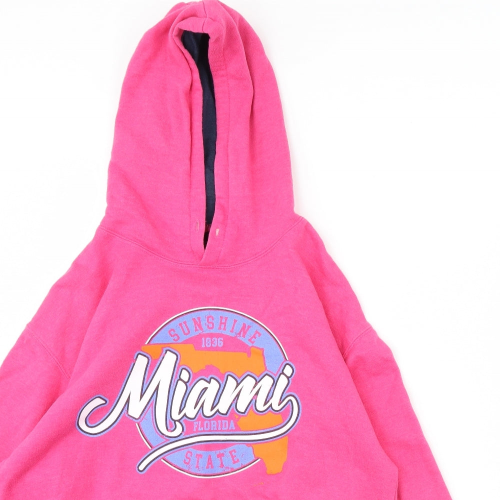 Point Sportswear Womens Pink   Pullover Hoodie Size M  - Miami