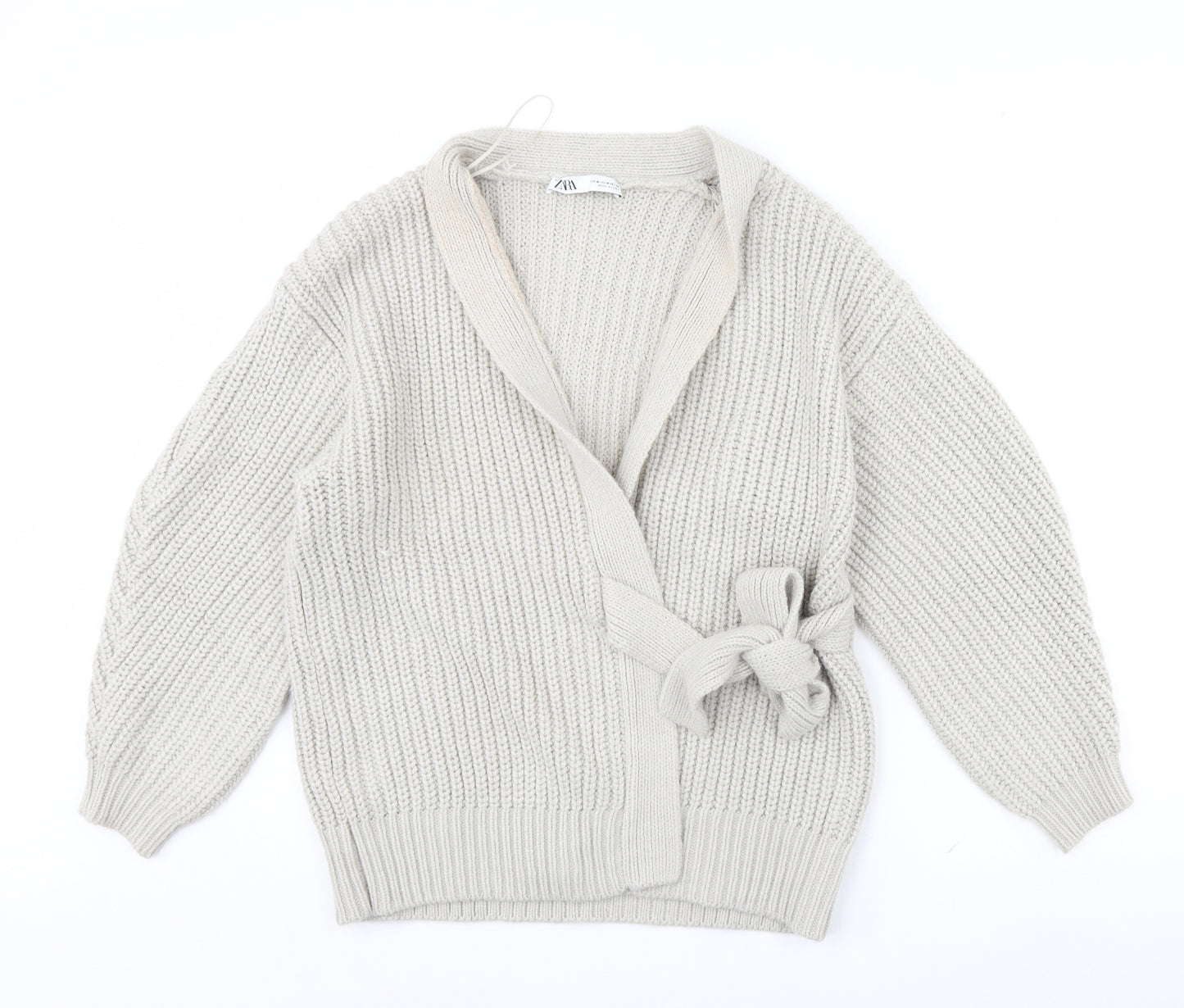 Zara Womens Beige   Cardigan Jumper Size M