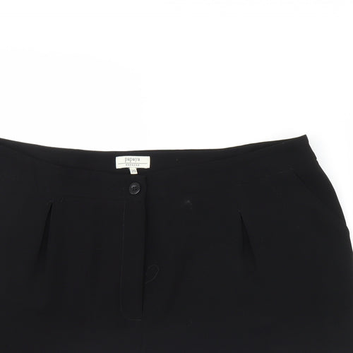Papaya Womens Black   Bermuda Shorts Size 20