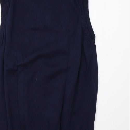 Oscar Jacobson Mens Blue   Vest Jumper Size L