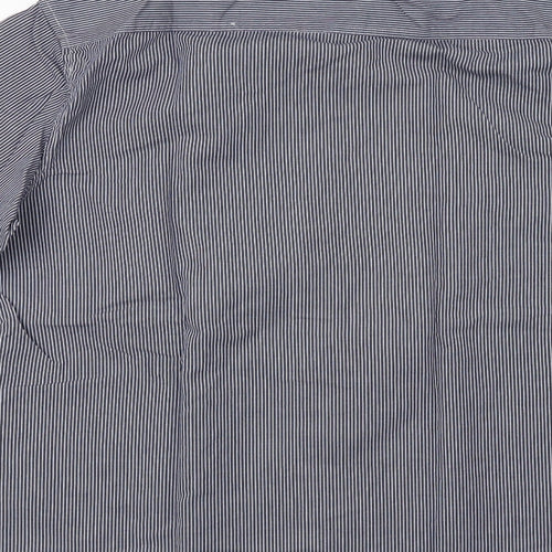 Topman Mens Blue Striped   Button-Up Size M