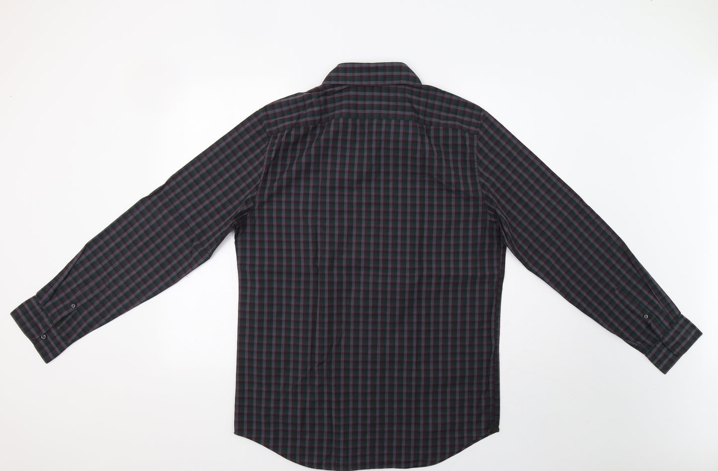 Gap Mens Purple Check   Button-Up Size M