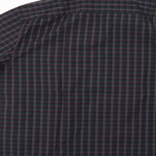 Gap Mens Purple Check   Button-Up Size M