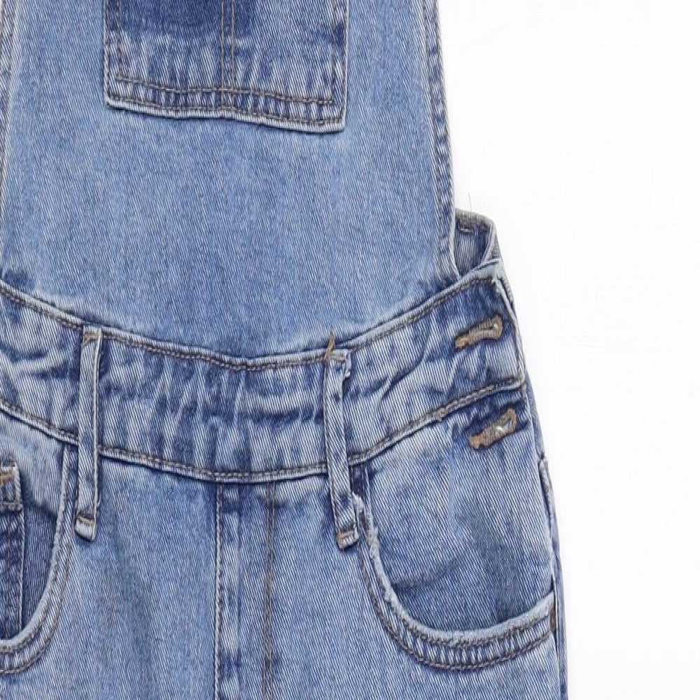 New Look Womens Blue   Dungarees Trousers Size 8 L26 in