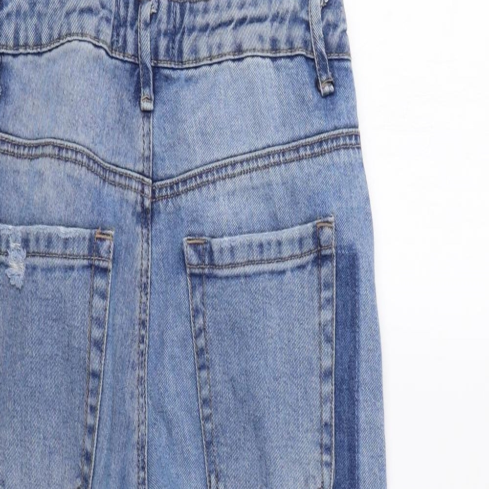 New Look Womens Blue   Dungarees Trousers Size 8 L26 in