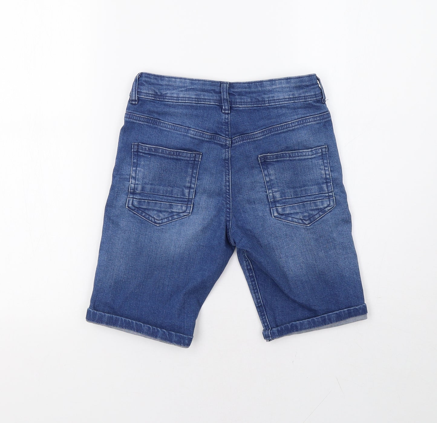 Primark Boys Blue  Denim Chino Shorts Size 9-10 Years