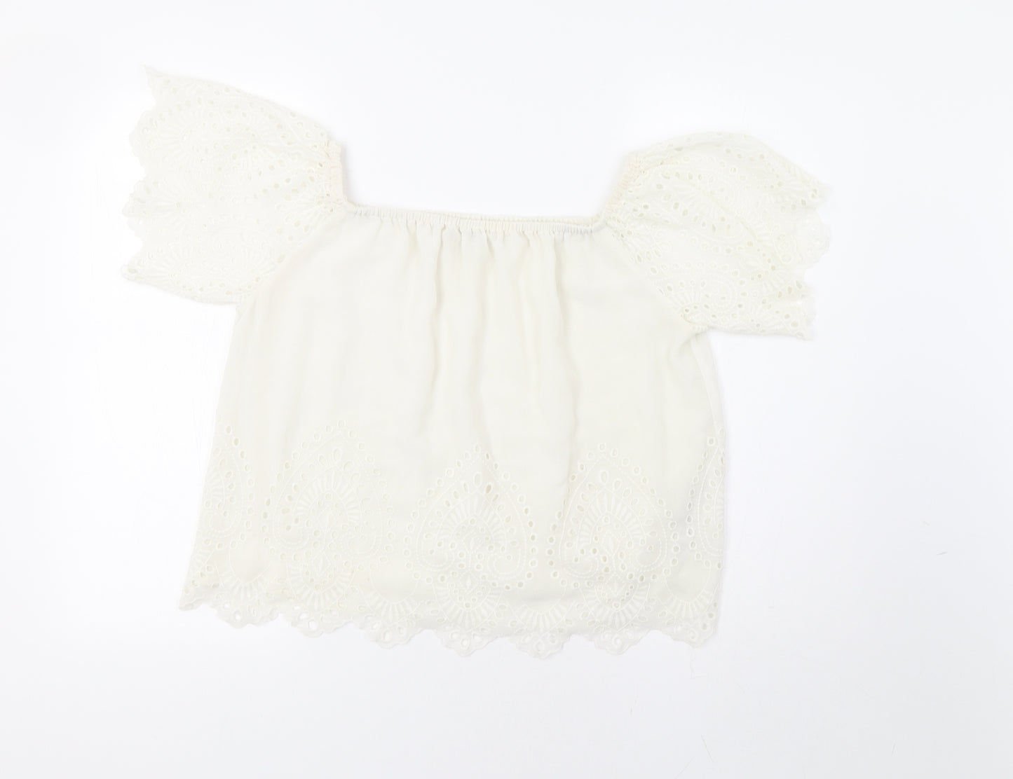Miss Selfridge Womens White   Basic Blouse Size 10