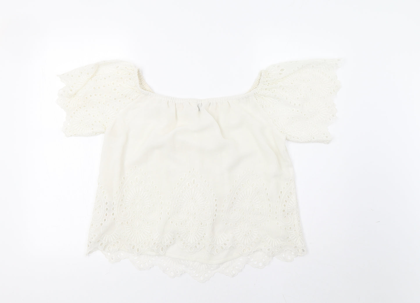 Miss Selfridge Womens White   Basic Blouse Size 10