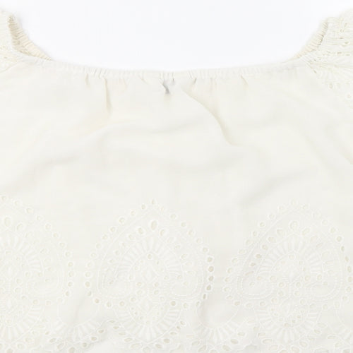Miss Selfridge Womens White   Basic Blouse Size 10