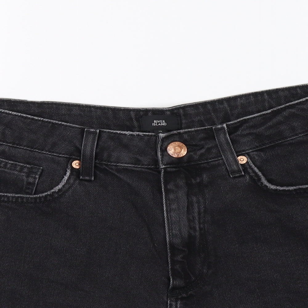 River Island Womens Black   Hot Pants Shorts Size 12