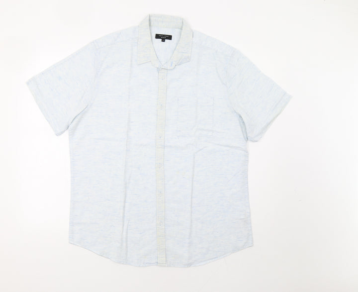New Look Mens Blue    Button-Up Size L