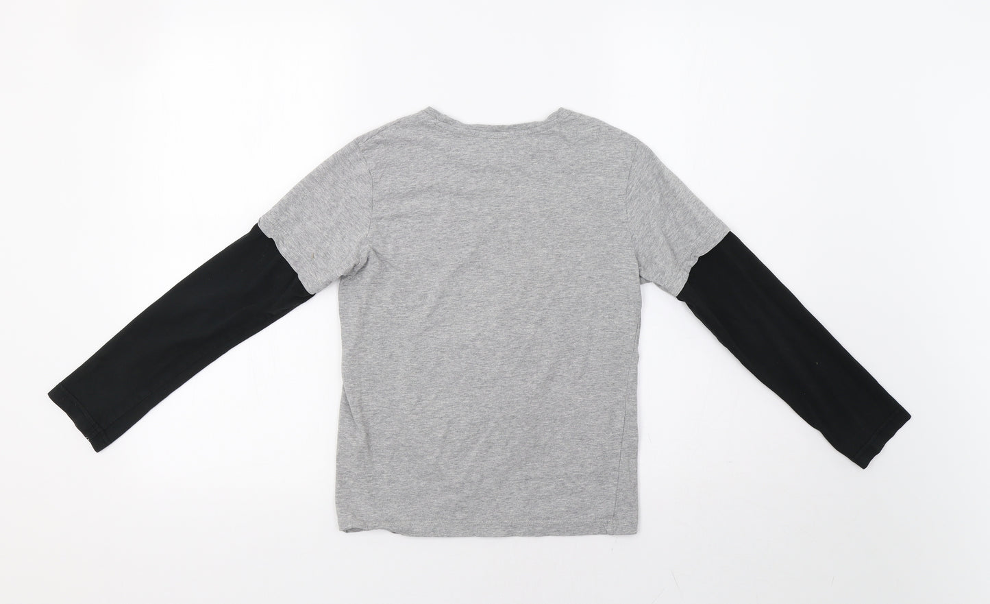 George Boys Grey   Basic T-Shirt Size 9-10 Years  - Football