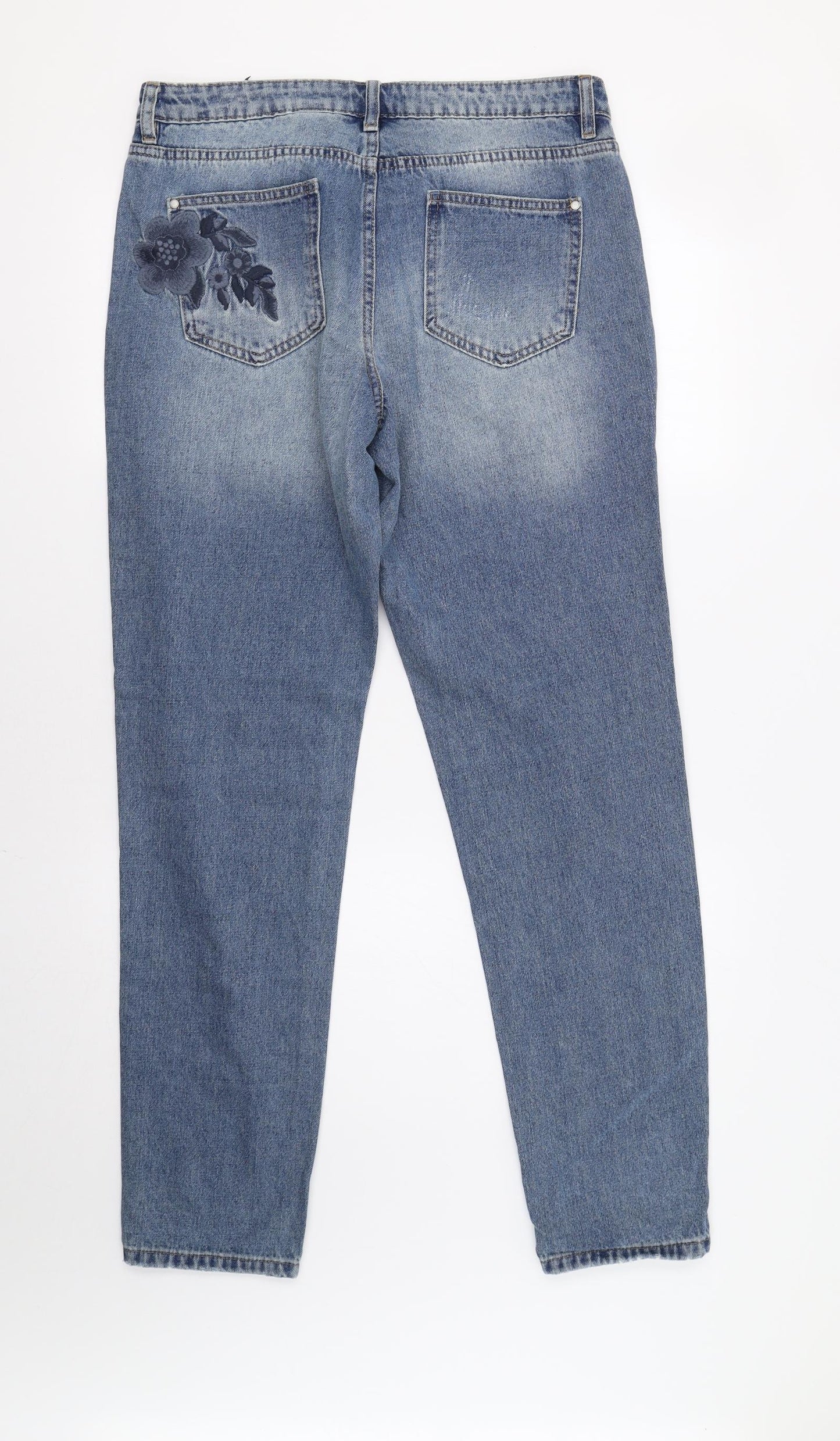 NEXT Womens Blue   Boyfriend Jeans Size 12 L31 in