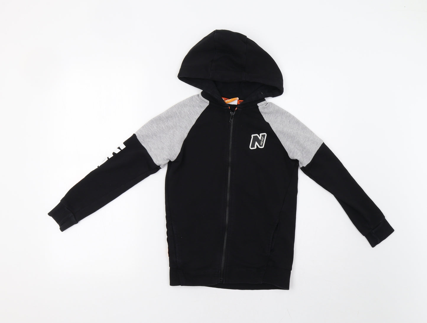 NERF Boys Black   Full Zip Hoodie Size 7-8 Years