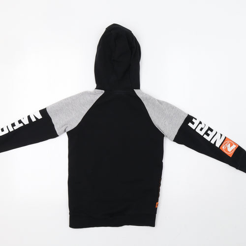 NERF Boys Black   Full Zip Hoodie Size 7-8 Years
