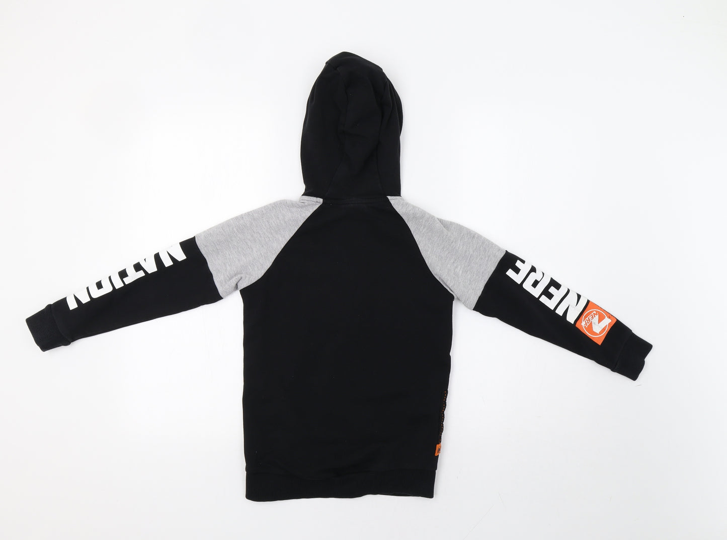 NERF Boys Black   Full Zip Hoodie Size 7-8 Years