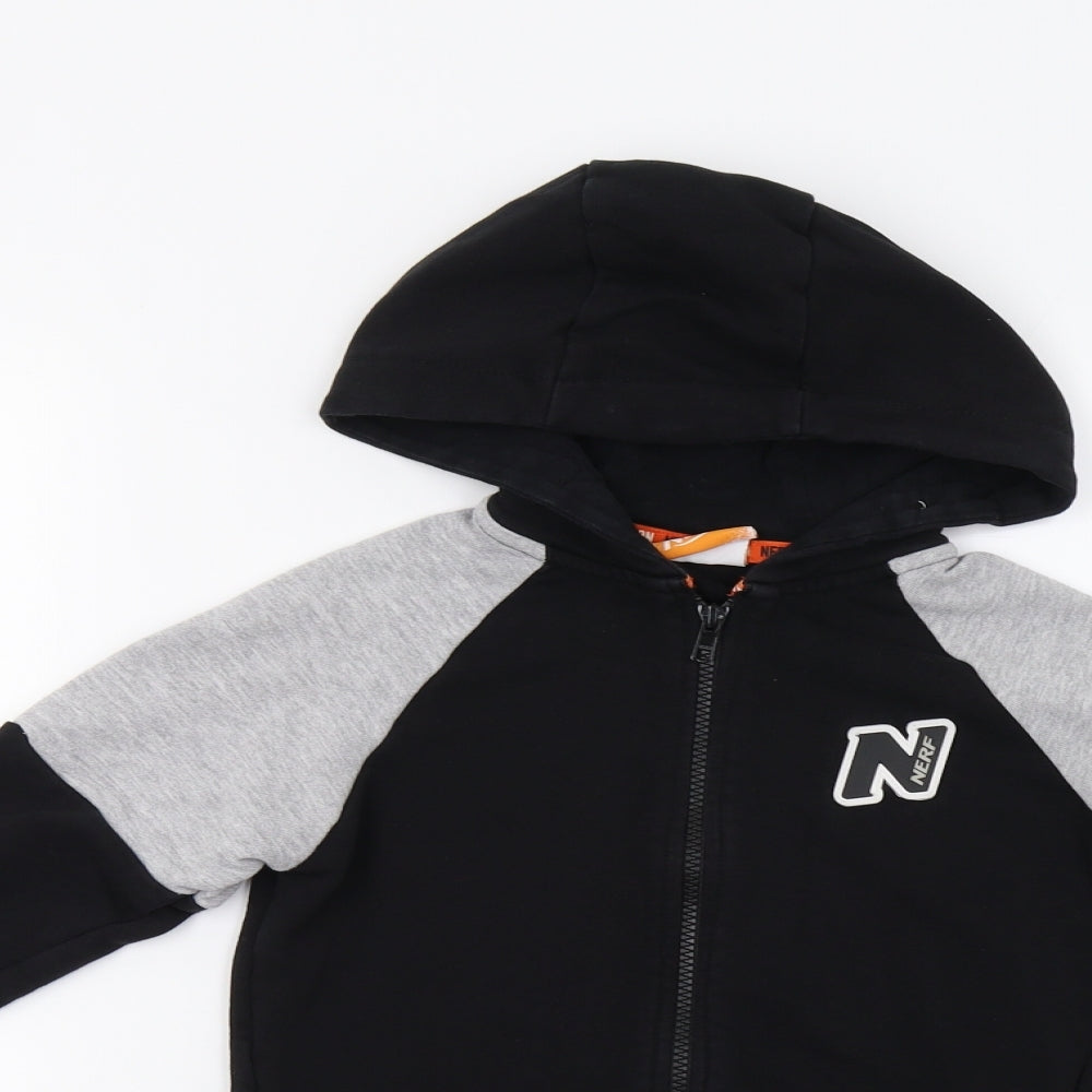 NERF Boys Black   Full Zip Hoodie Size 7-8 Years