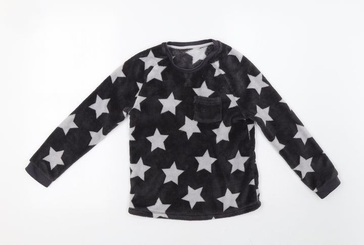 George Girls Grey Top Pyjama Set Size 9-10 Years - Star Print