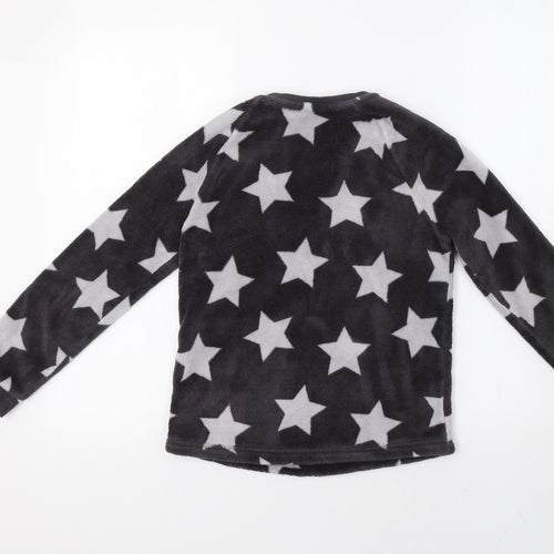 George Girls Grey   Top Pyjama Set Size 9-10 Years  - Star Print
