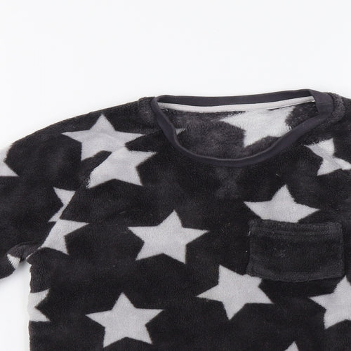George Girls Grey   Top Pyjama Set Size 9-10 Years  - Star Print