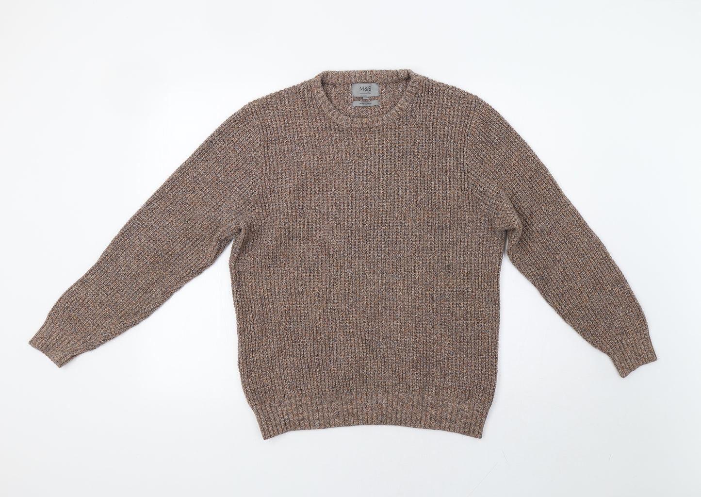M&S Mens Brown   Pullover Jumper Size M