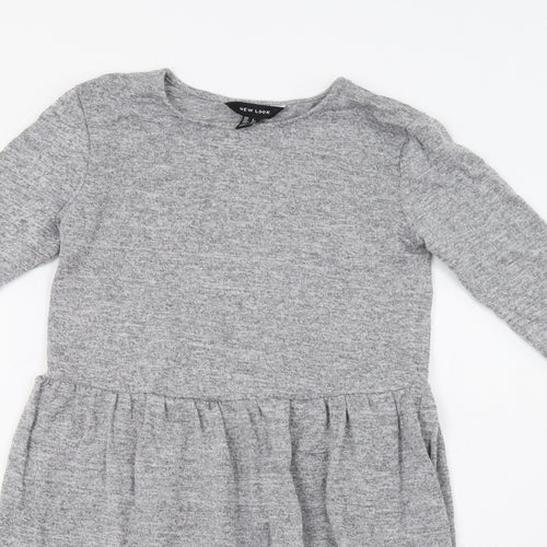 New Look Womens Grey   Jumper Dress  Size 6