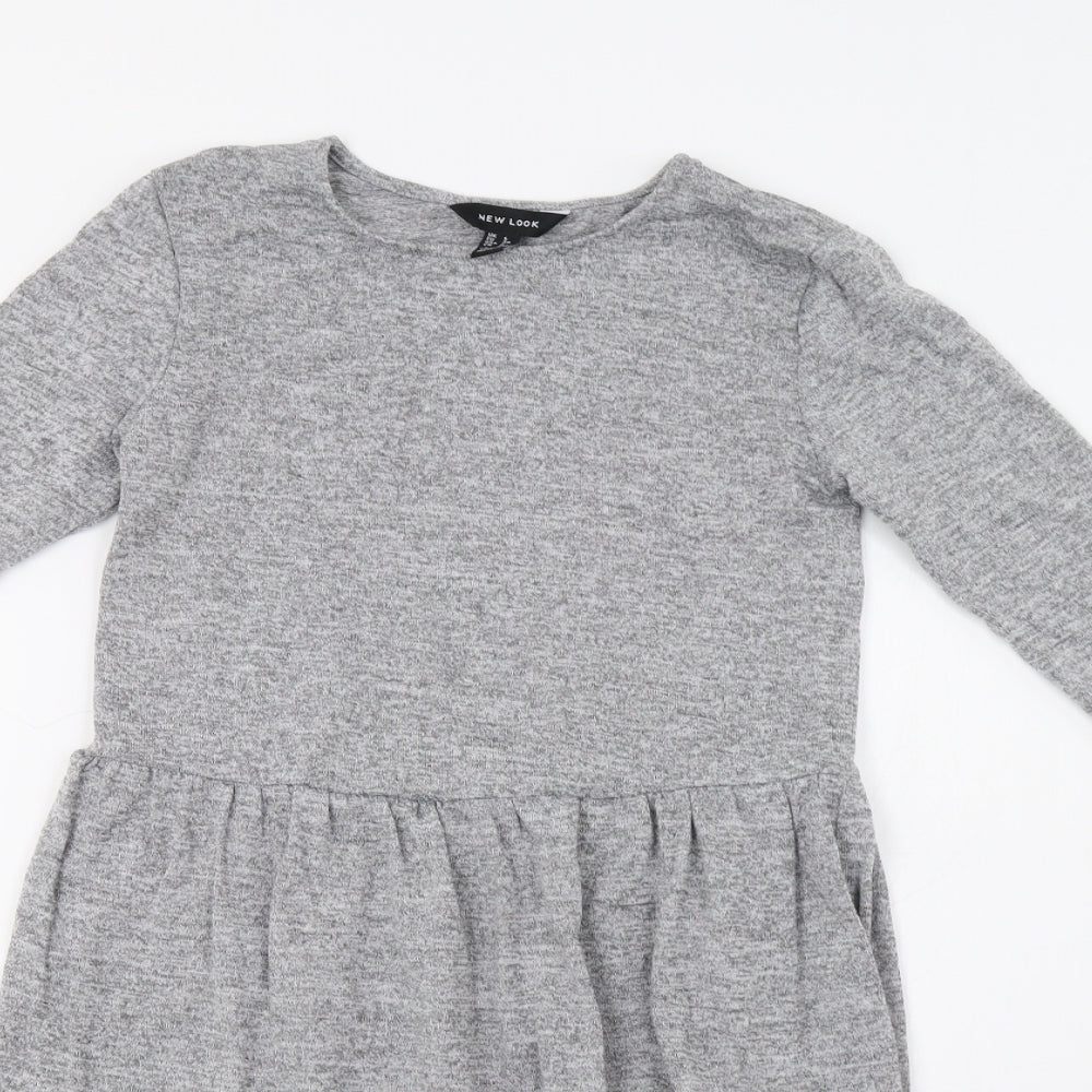 New Look Womens Grey   Jumper Dress  Size 6