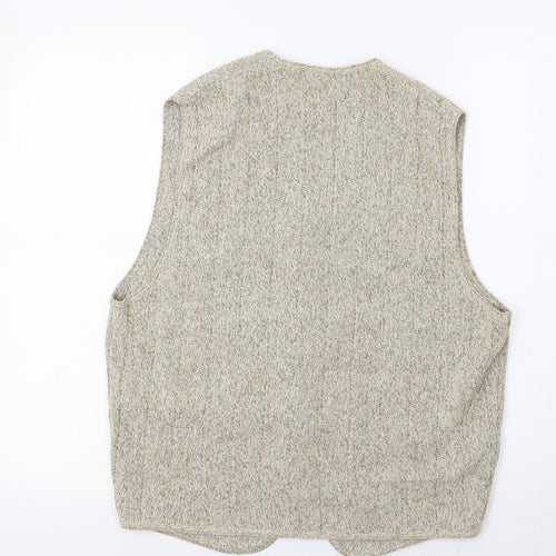M&S Mens Beige   Vest Jumper Size S