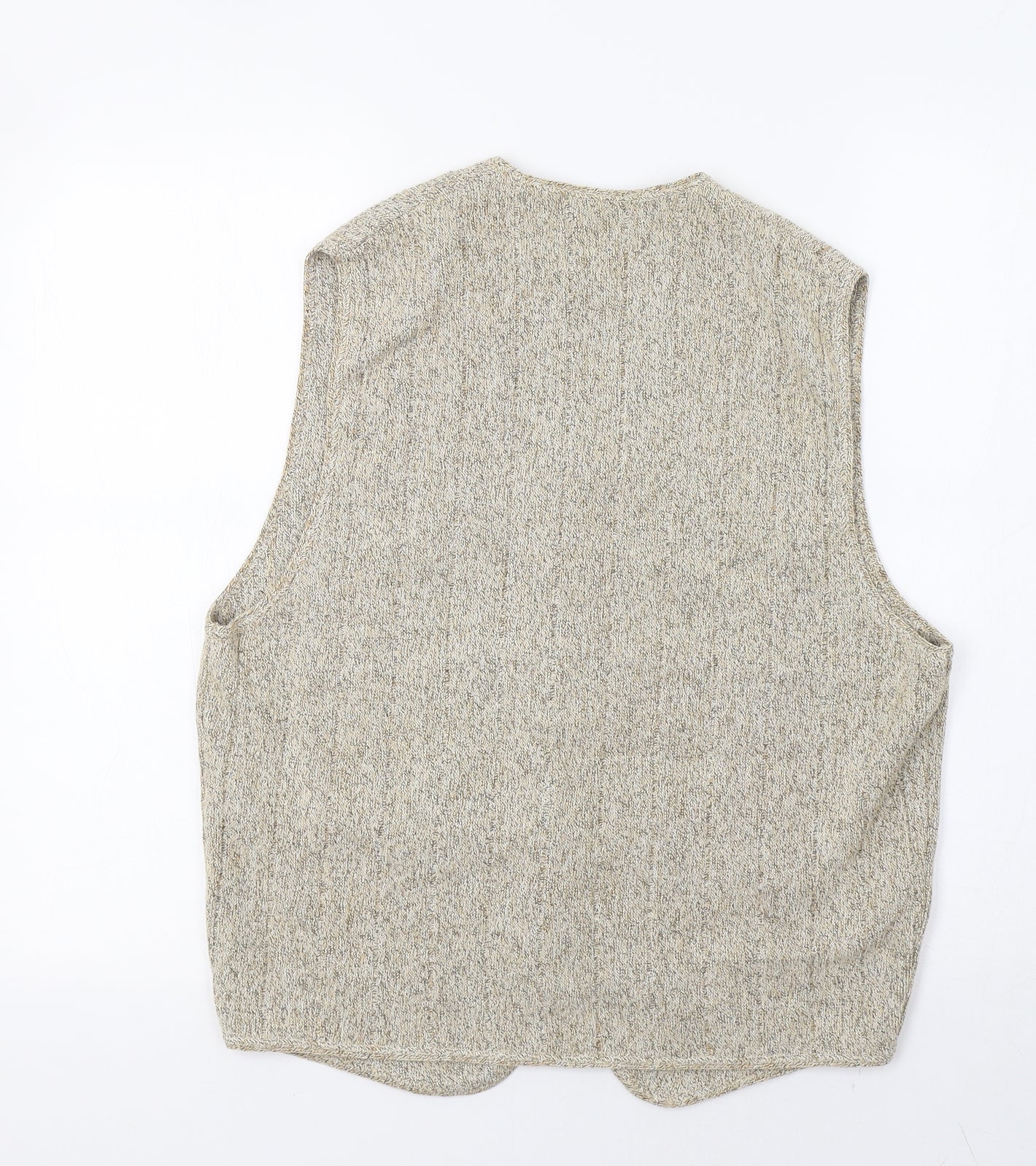 M&S Mens Beige   Vest Jumper Size S