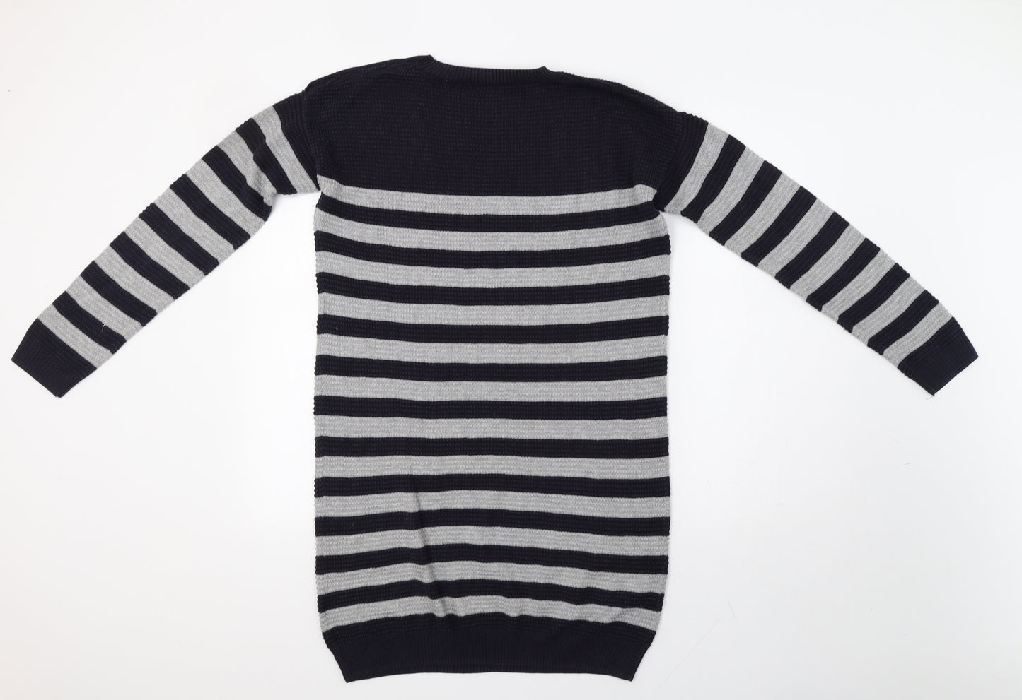 Warehouse Womens Blue Striped  Jumper Dress  Size 12