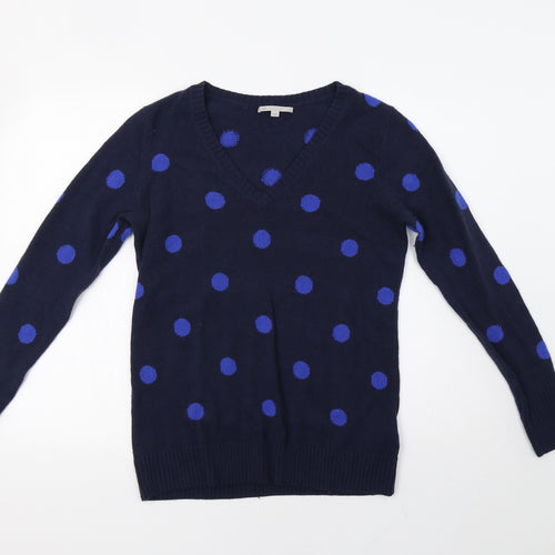 Gap Womens Blue Polka Dot  Pullover Jumper Size L