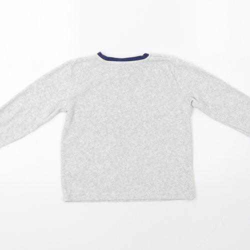 Preworn Boys Grey   Pullover T-Shirt Size 4-5 Years  - Crocodile