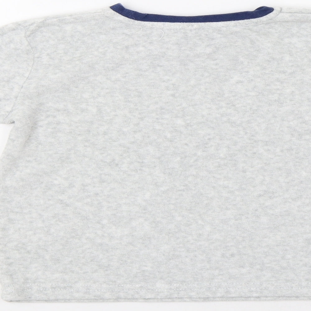 Preworn Boys Grey   Pullover T-Shirt Size 4-5 Years  - Crocodile