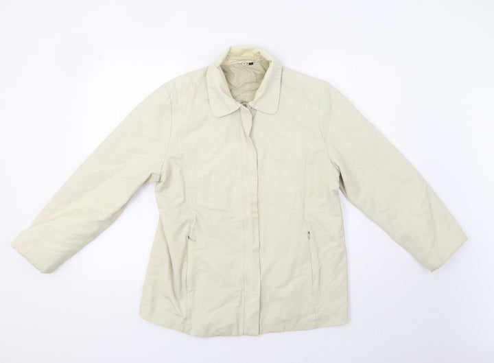 NuAge Womens Beige Jacket Size 12