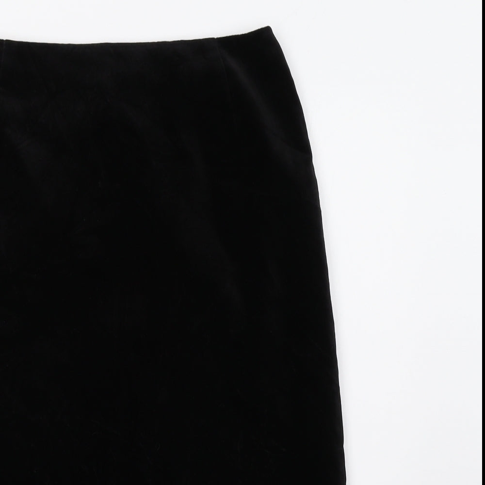 M&S Womens Black   Straight & Pencil Skirt Size 16