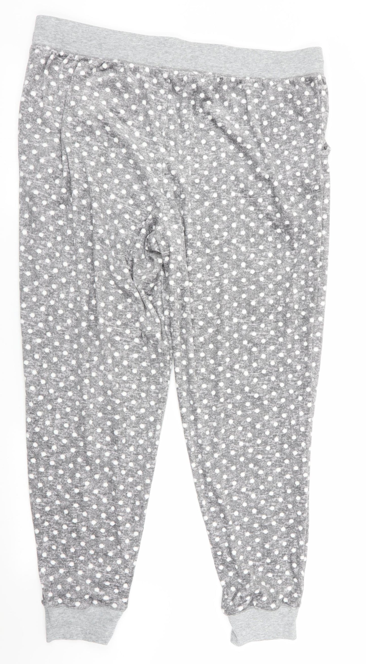 Jane & Bleecker Womens Grey Polka Dot   Pyjama Pants Size XL
