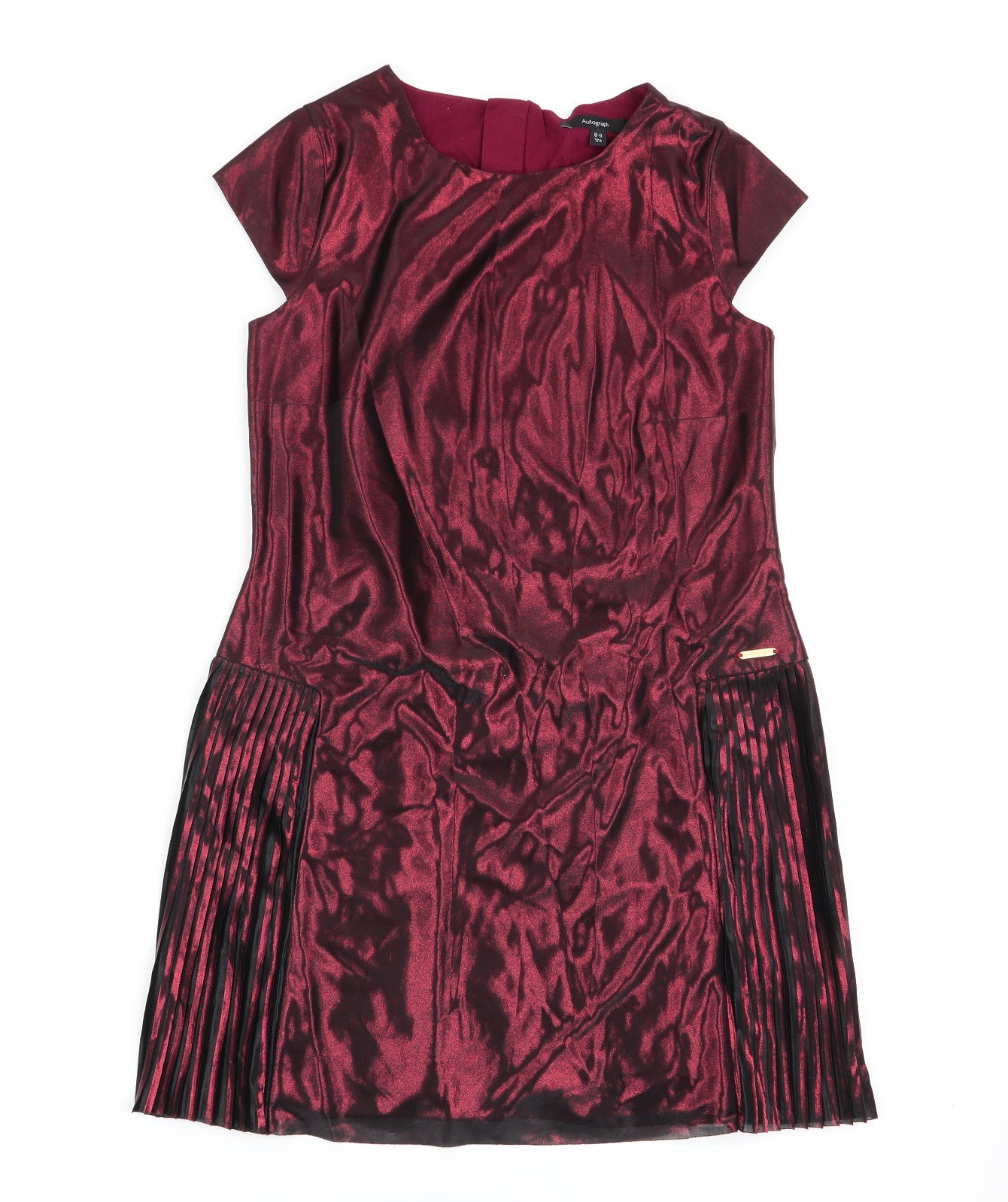 Autograph Girls Brown   Shift  Size 8-9 Years  - Shimmer Effect